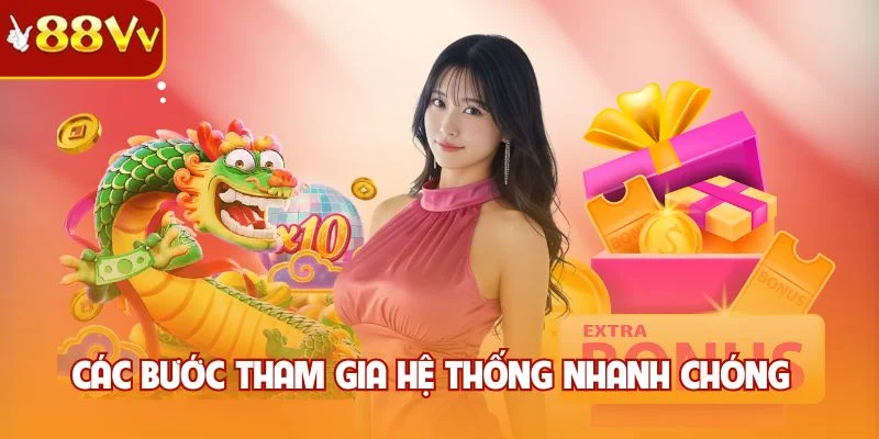 Các bước tham gia hệ thống nhanh chóng